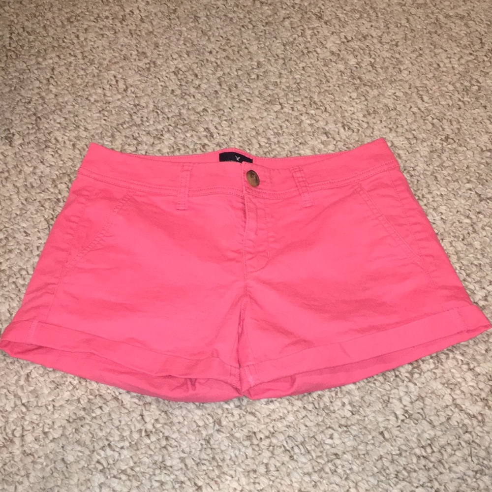 American Eagle Peach Midi Shorts